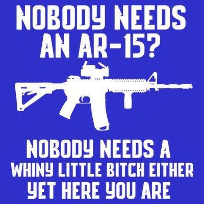 Nobody Needs An AR15? Funny Pro Gun Shirt Red Dot AR Gift T-Shirt