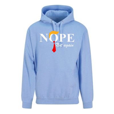 Nope Not Again Funny Trump Nope Not Again Trump Gift Unisex Surf Hoodie