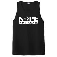 Nope Not Again Funny Trump Political Graphic Design PosiCharge Competitor Tank