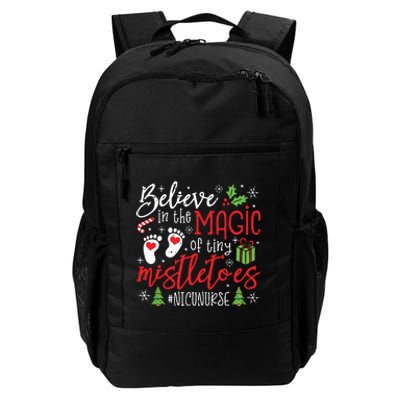 Nicu Nurse Believin Magic Of Tiny Mistletoe Christmas Daily Commute Backpack