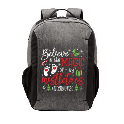 Nicu Nurse Believin Magic Of Tiny Mistletoe Christmas Vector Backpack