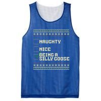 Naughty Nice Being A Silly Goose Funny Ugly Christmas Xmas  Mesh Reversible Basketball Jersey Tank