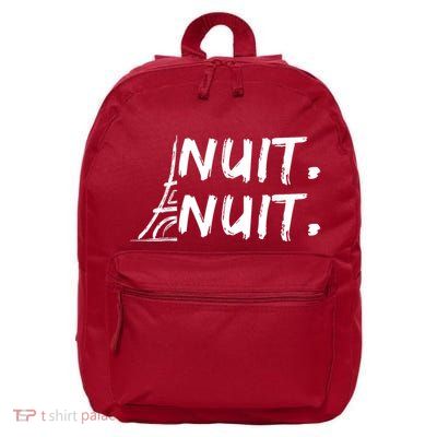 Nuit Nuit Basketball Funny Nuit Nuit Outfits Funny Saying 16 in Basic Backpack