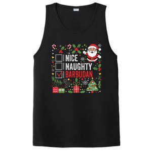 Nice Naughty Barbudan Christmas Santa Antigua And Barbuda PosiCharge Competitor Tank