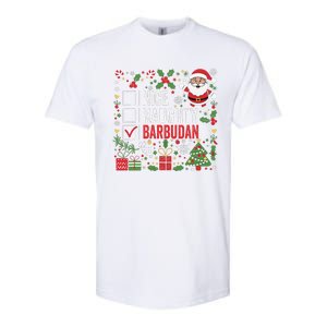 Nice Naughty Barbudan Christmas Santa Antigua And Barbuda Softstyle CVC T-Shirt