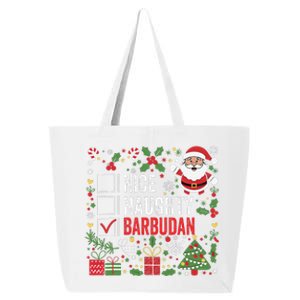 Nice Naughty Barbudan Christmas Santa Antigua And Barbuda 25L Jumbo Tote