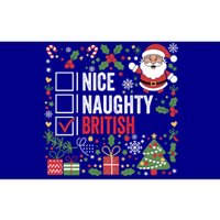 Nice Naughty British Christmas Santa Claus United Kingdom Great Gift Bumper Sticker