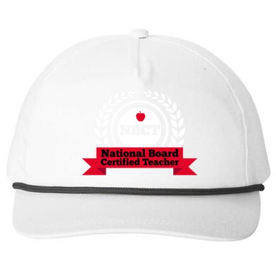 Nbct National Board Certified Teacher Appreciation School Gift Snapback Five-Panel Rope Hat