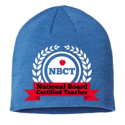 Nbct National Board Certified Teacher Appreciation School Gift Sustainable Beanie