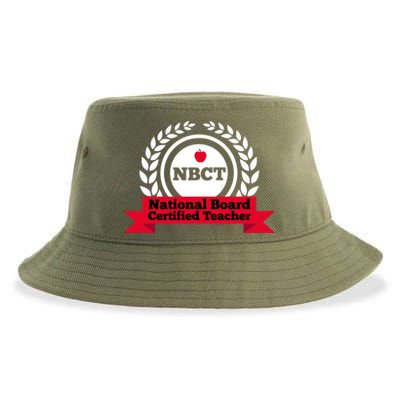 Nbct National Board Certified Teacher Appreciation School Gift Sustainable Bucket Hat