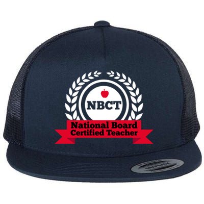 Nbct National Board Certified Teacher Appreciation School Gift Flat Bill Trucker Hat