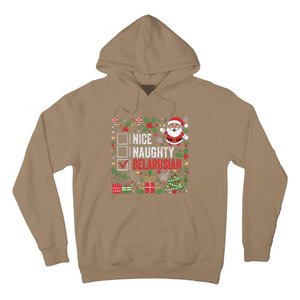 Nice Naughty Belarusian Christmas Santa Claus Belarus Hoodie