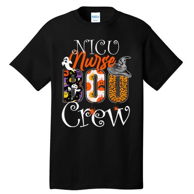 Nicu Nurse Boo Crew Funny Halloween Nicu Nurse Party Costume Tall T-Shirt