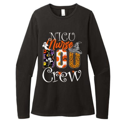 Nicu Nurse Boo Crew Funny Halloween Nicu Nurse Party Costume Womens CVC Long Sleeve Shirt