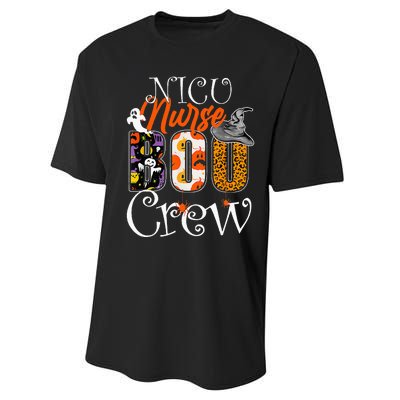 Nicu Nurse Boo Crew Funny Halloween Nicu Nurse Party Costume Performance Sprint T-Shirt