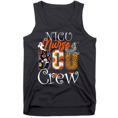 Nicu Nurse Boo Crew Funny Halloween Nicu Nurse Party Costume Tank Top