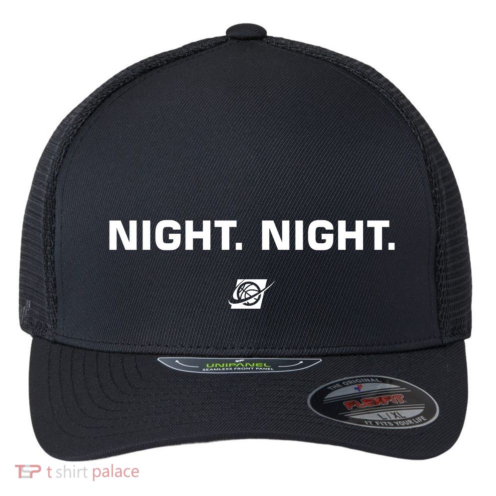 Night Night Basketball Champions Flexfit Unipanel Trucker Cap