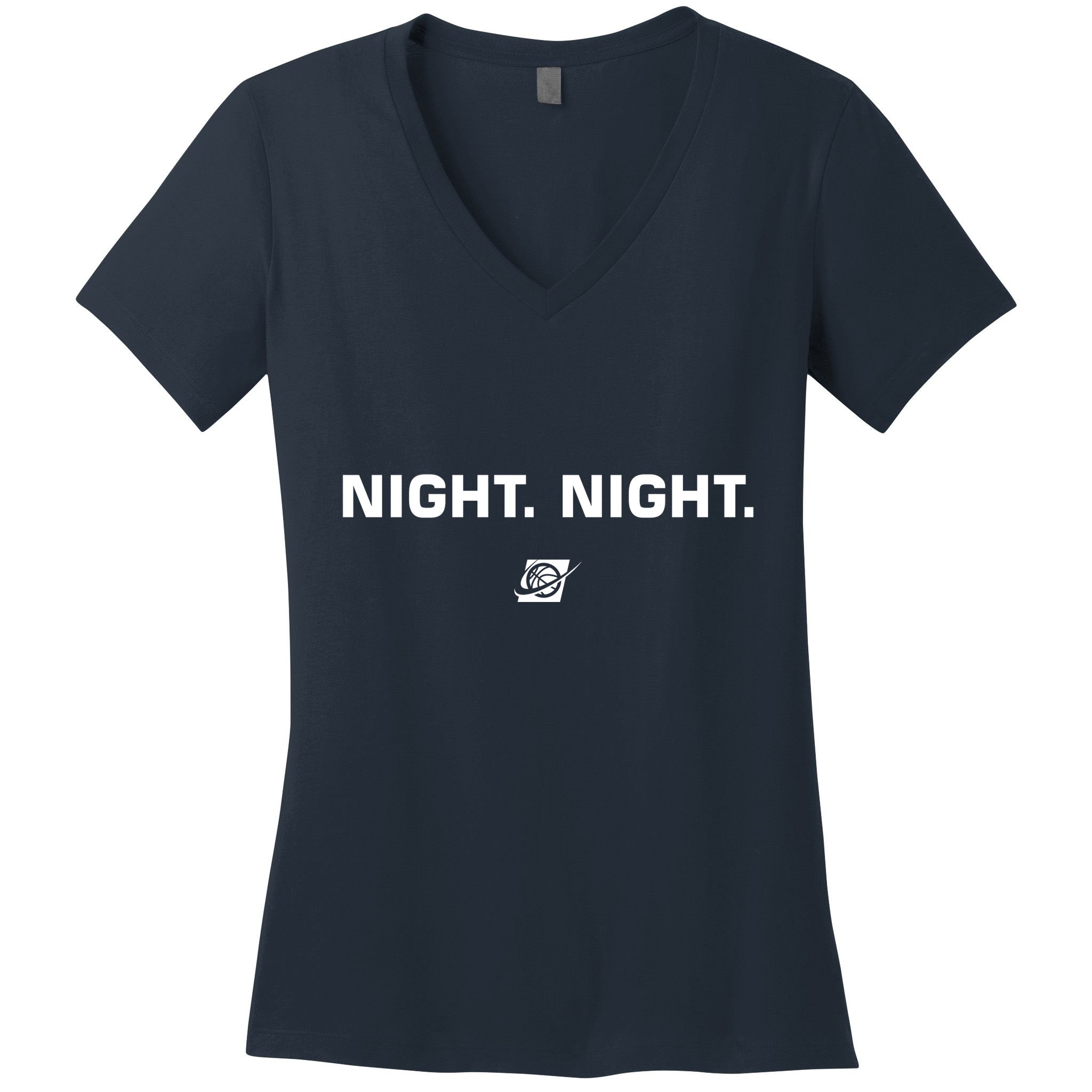 Night Night Basketball Champions Women's V-Neck T-Shirt