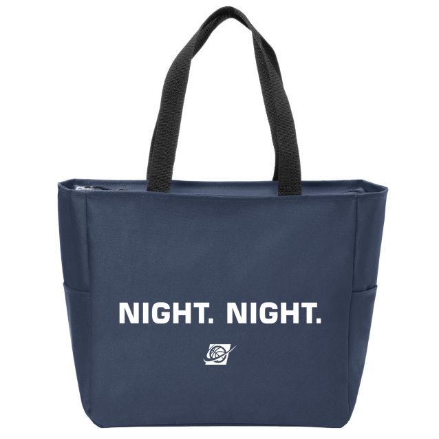 Night Night Basketball Champions Zip Tote Bag