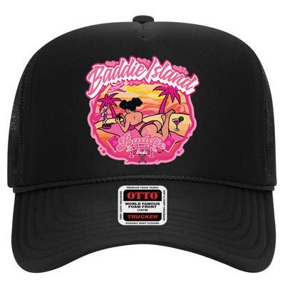 Natalie Nunn Baddie Island Baddie Budz High Crown Mesh Back Trucker Hat