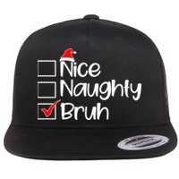 Nice Naughty Bruh Christmas Flatbill Hat