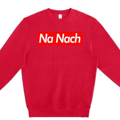 Na Nach Breslov Rabbi Nachman Meuman Modern Red Premium Crewneck Sweatshirt