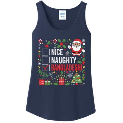 Nice Naughty Bangladeshi Christmas Santa Claus Bangladesh Ladies Essential Tank