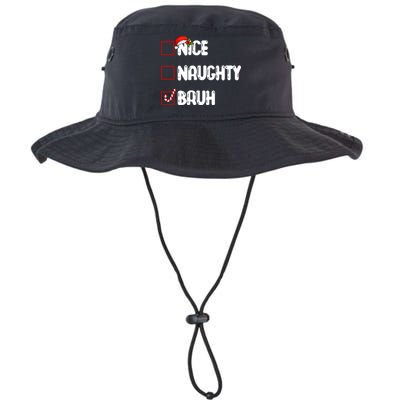 Nice Naughty Bruh Santa Checklist Funny Bucket Hat