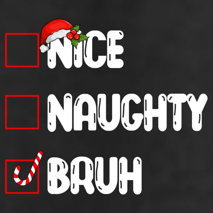 Nice Naughty Bruh Santa Checklist Funny Hat