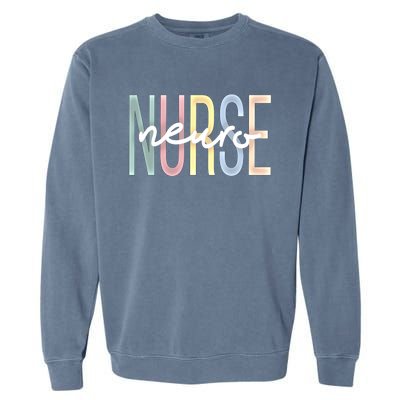 Neuro Nurse Boho Neurology Nursing Cute Gift Garment-Dyed Sweatshirt