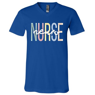 Neuro Nurse Boho Neurology Nursing Cute Gift V-Neck T-Shirt