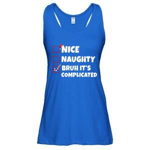 Nice Naughty Bruh ItS Complicated Xmas Santa List Funny Gift Ladies Essential Flowy Tank