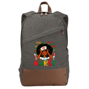 Nurse - Nursing Black History Month RN Black Nurse Lover Cotton Canvas Backpack