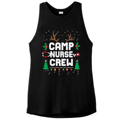 Nice Naughty Camp Nurse Funny Ugly Christmas Funny Gift Ladies PosiCharge Tri-Blend Wicking Tank