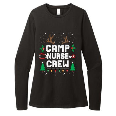 Nice Naughty Camp Nurse Funny Ugly Christmas Funny Gift Womens CVC Long Sleeve Shirt