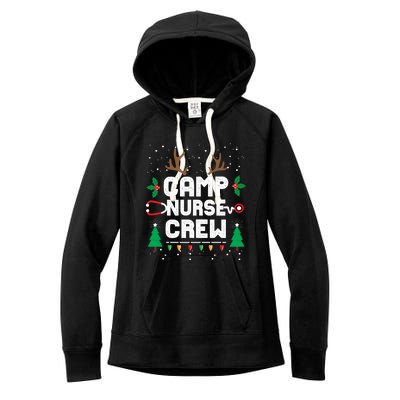 Nice Naughty Camp Nurse Funny Ugly Christmas Funny Gift Women's Fleece Hoodie