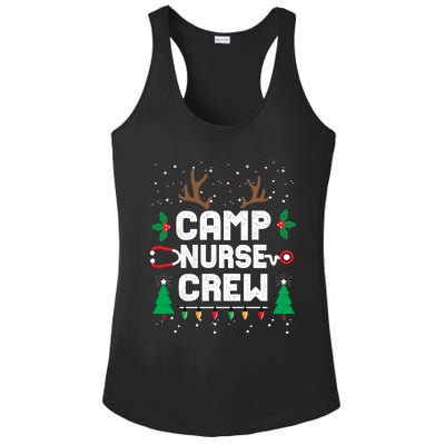 Nice Naughty Camp Nurse Funny Ugly Christmas Funny Gift Ladies PosiCharge Competitor Racerback Tank