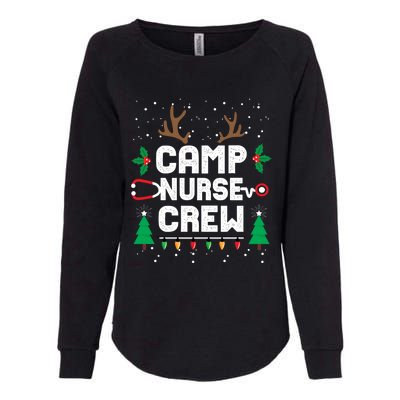 Nice Naughty Camp Nurse Funny Ugly Christmas Funny Gift Womens California Wash Sweatshirt