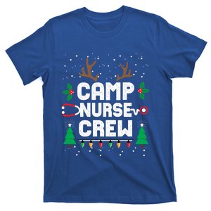 Nice Naughty Camp Nurse Funny Ugly Christmas Funny Gift T-Shirt