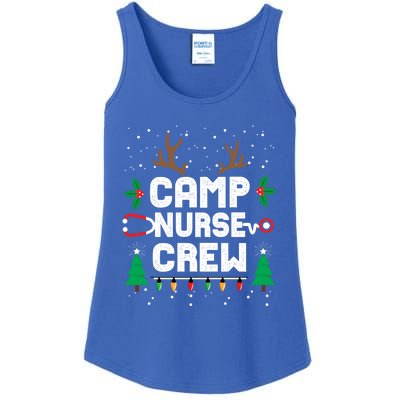 Nice Naughty Camp Nurse Funny Ugly Christmas Funny Gift Ladies Essential Tank