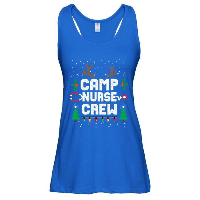 Nice Naughty Camp Nurse Funny Ugly Christmas Funny Gift Ladies Essential Flowy Tank