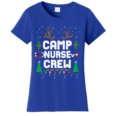 Nice Naughty Camp Nurse Funny Ugly Christmas Funny Gift Women's T-Shirt