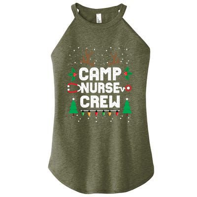 Nice Naughty Camp Nurse Funny Ugly Christmas Funny Gift Women's Perfect Tri Rocker Tank