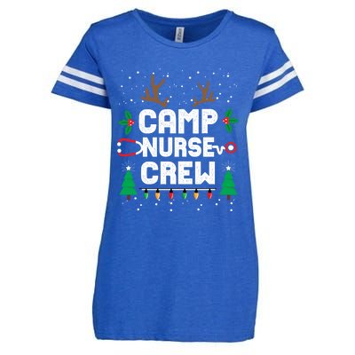 Nice Naughty Camp Nurse Funny Ugly Christmas Funny Gift Enza Ladies Jersey Football T-Shirt