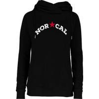 Norcal Northern California White Letter Womens Funnel Neck Pullover Hood