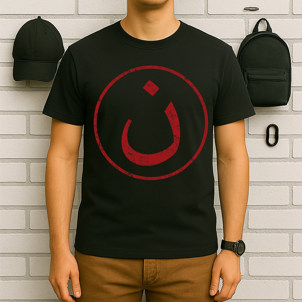 Nazarene N Christian In Arabic Symbol T-Shirt