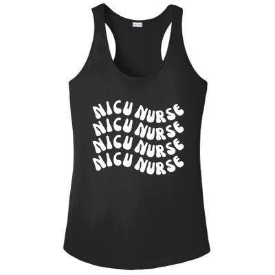 Nicu Nurse Cute Nursing Appreciation Nurse Week Groovy Gift Ladies PosiCharge Competitor Racerback Tank