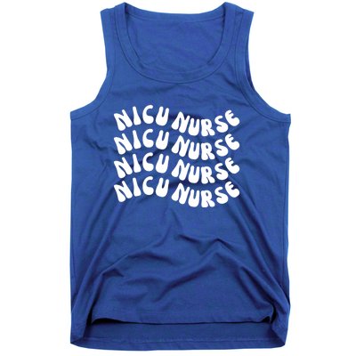 Nicu Nurse Cute Nursing Appreciation Nurse Week Groovy Gift Tank Top