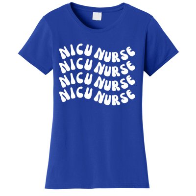 Nicu Nurse Cute Nursing Appreciation Nurse Week Groovy Gift Women's T-Shirt