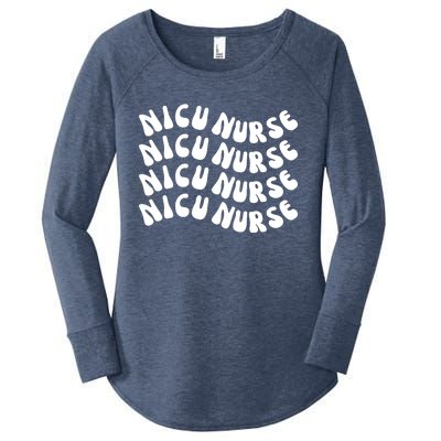 Nicu Nurse Cute Nursing Appreciation Nurse Week Groovy Gift Women's Perfect Tri Tunic Long Sleeve Shirt